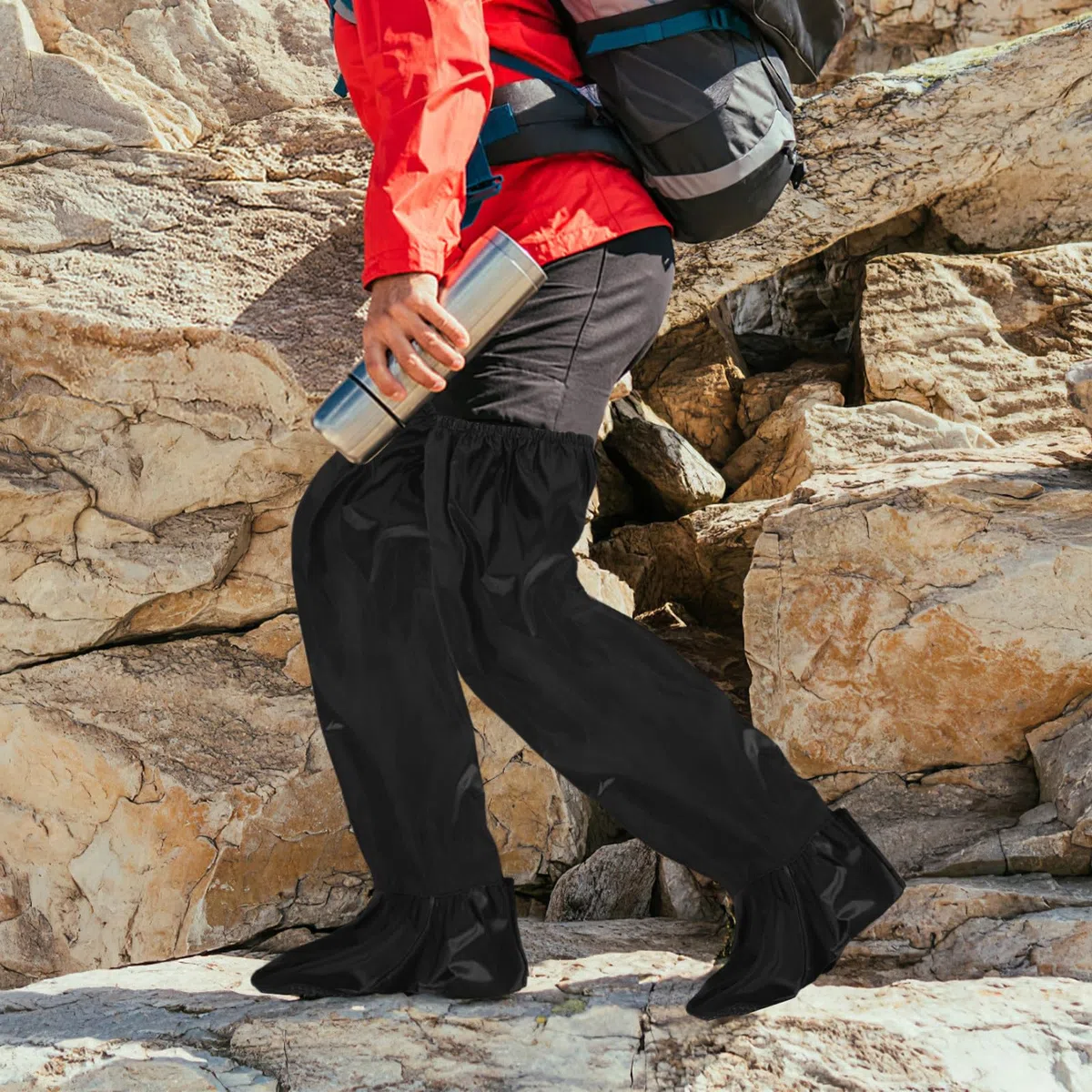 Pantaloni per Comodi e Resistenti Uomo Oxford Impermeabili e Antiventi Pantaloni Antipioggia per Attività Outdoor e Escursionismo