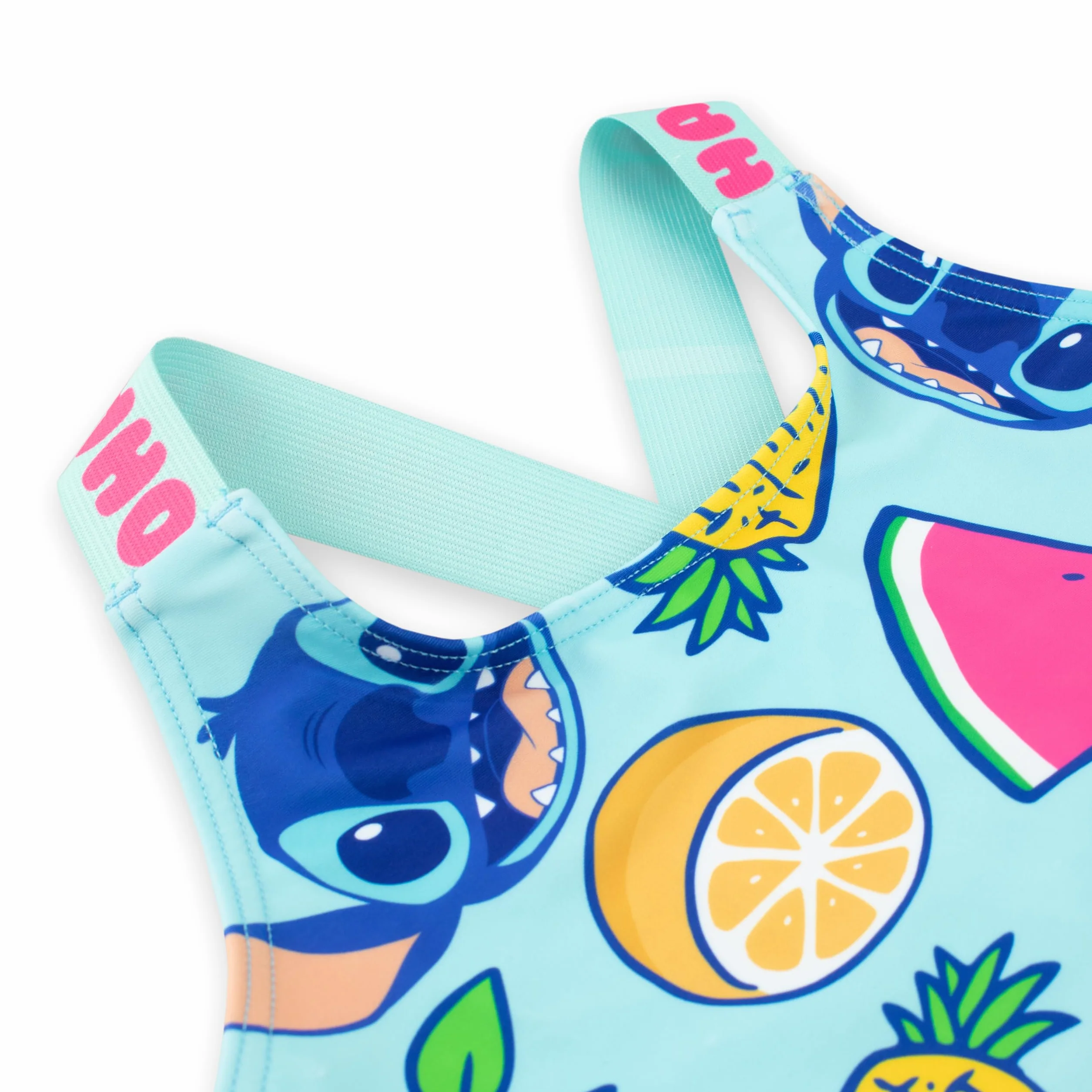 Disney Costume da Bagno Stitch Elastico per Capelli | Costumi Piscina Bambina | Costume Intero Ragazza | Costumi da Bagno Stitch Ufficiale | da 4 a 13 Anni