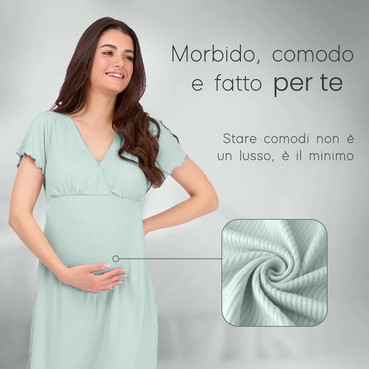 Camicia da Notte Parto Ospedale, Camicia da Notte Premaman, 3 in 1 Allattamento, Ospedale e Gravidanza, Morbida e Transpirante per Il Massimo Comfort
