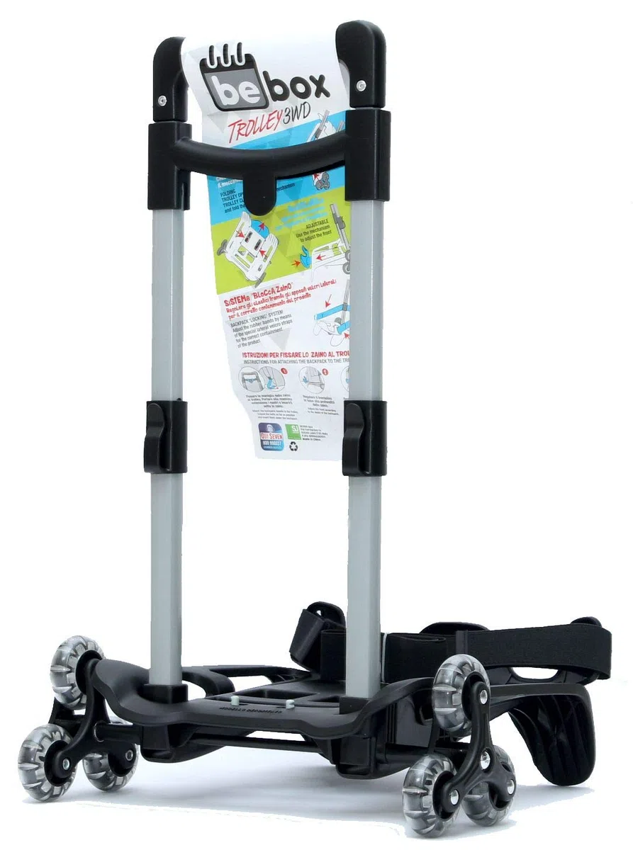 Trolley Pieghevole 3WD Be Box Nero Seven