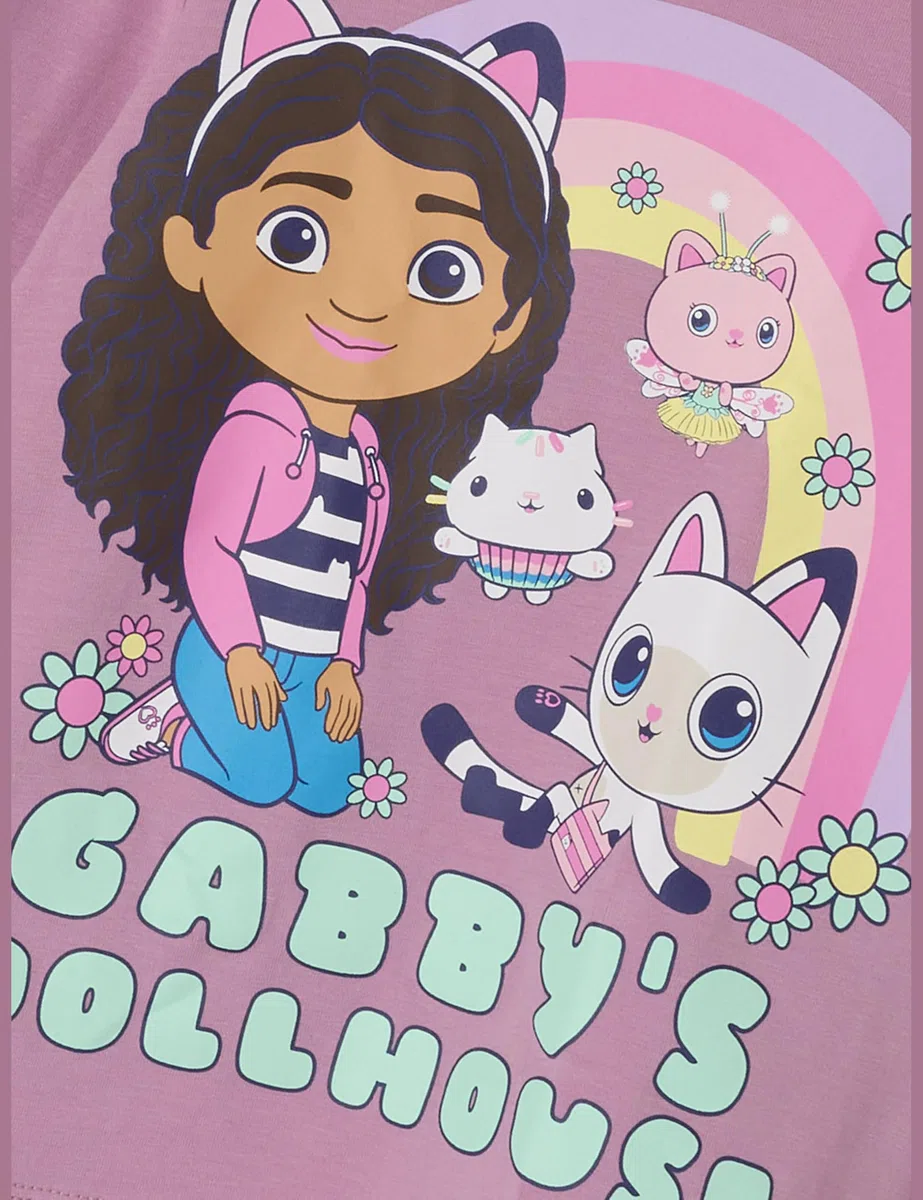 NAME IT Nmfsaba Gabby LS Nightset Noos Sky Maglietta a Maniche Lunghe Bambine e Ragazze