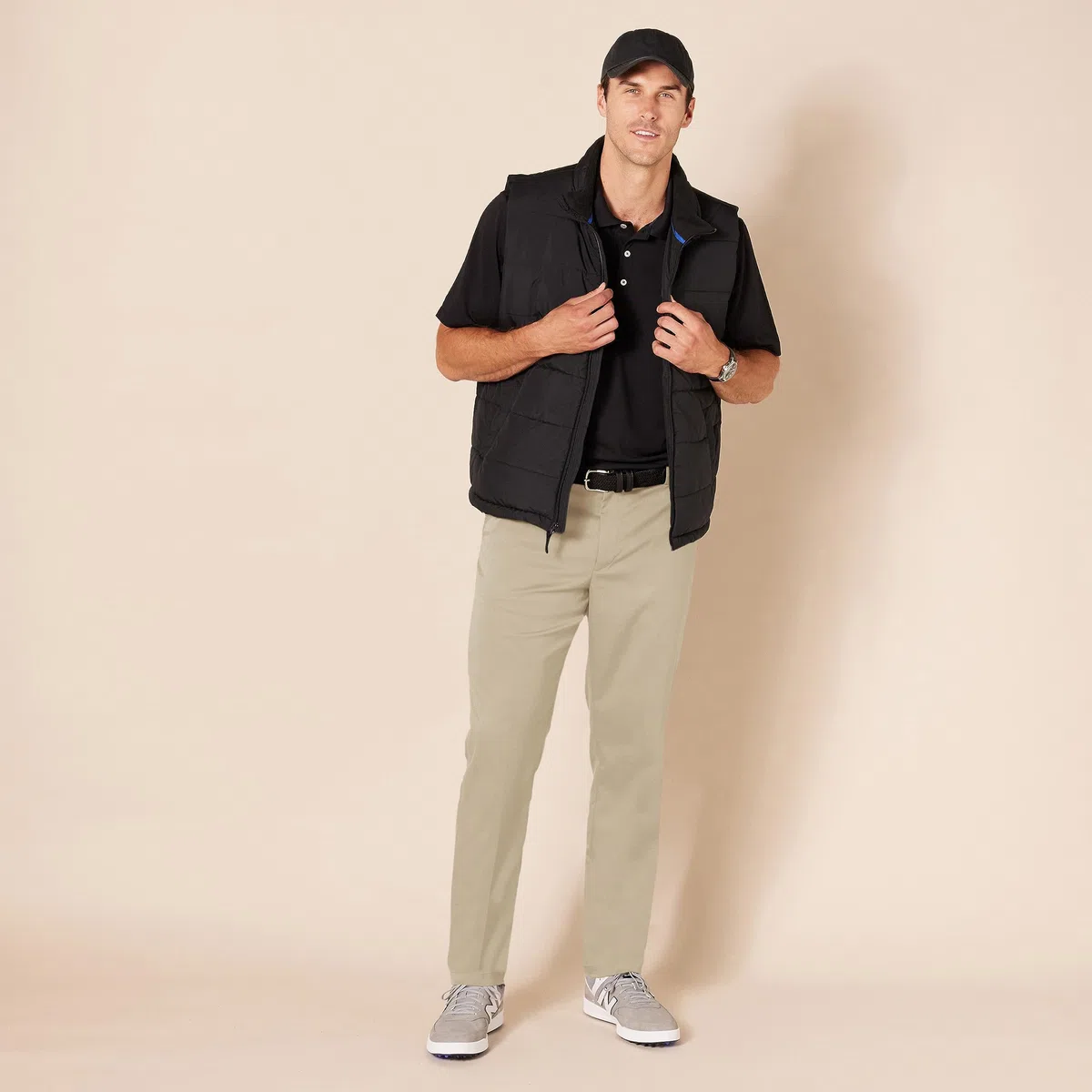 Amazon Essentials Pantaloni da Golf Elasticizzati Vestibilità Aderente da Indossare Tutto il Giorno Uomo
