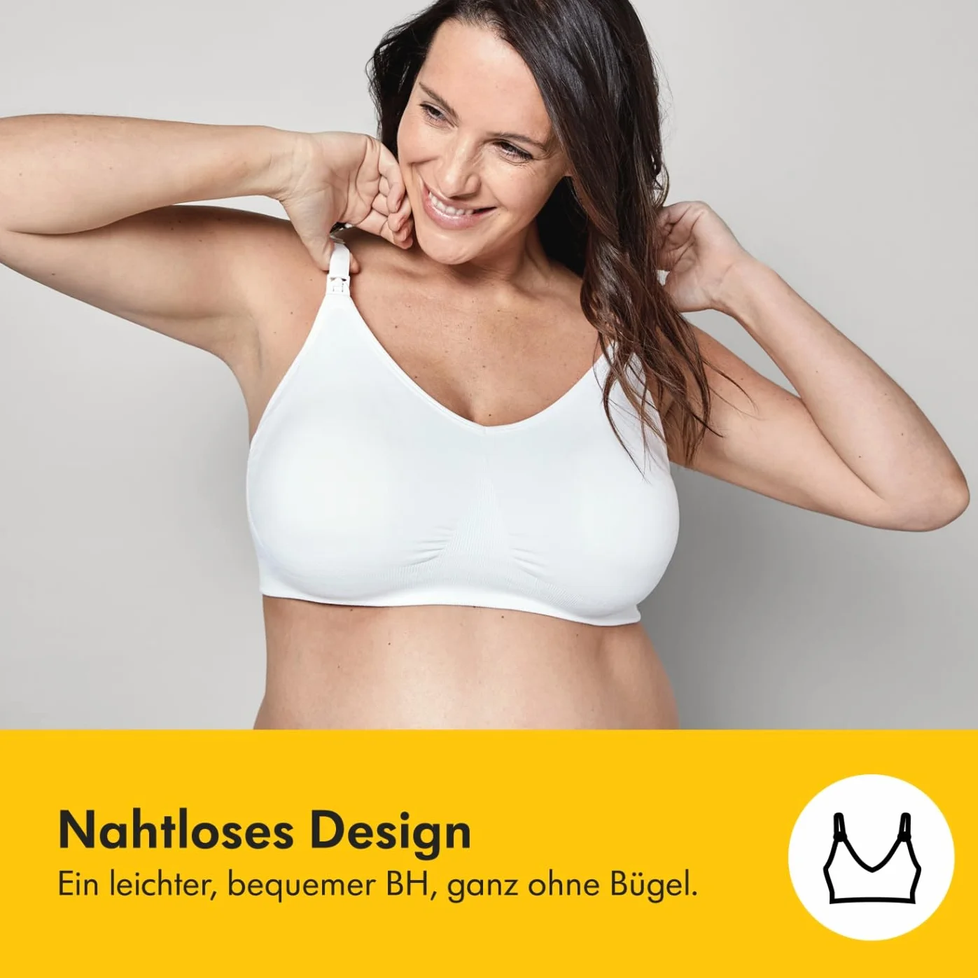 Medela Reggiseno Keep Cool Ultra per Gravidanza e Allattamento, Senza Cuciture con 6 Zone Traspiranti, Tessuto Soft Touch e Supporto Extra
