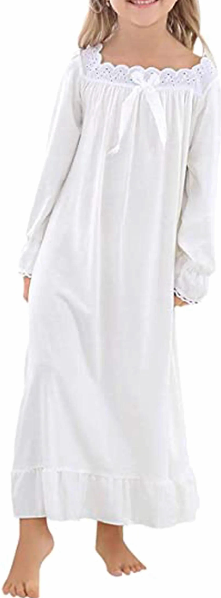 Verve Jelly Filles à manches longues chemise de nuit pyjamas enfant en bas âge robe de nuit pyjama princesse enfants chemise de nuit robes de nuit pour les filles