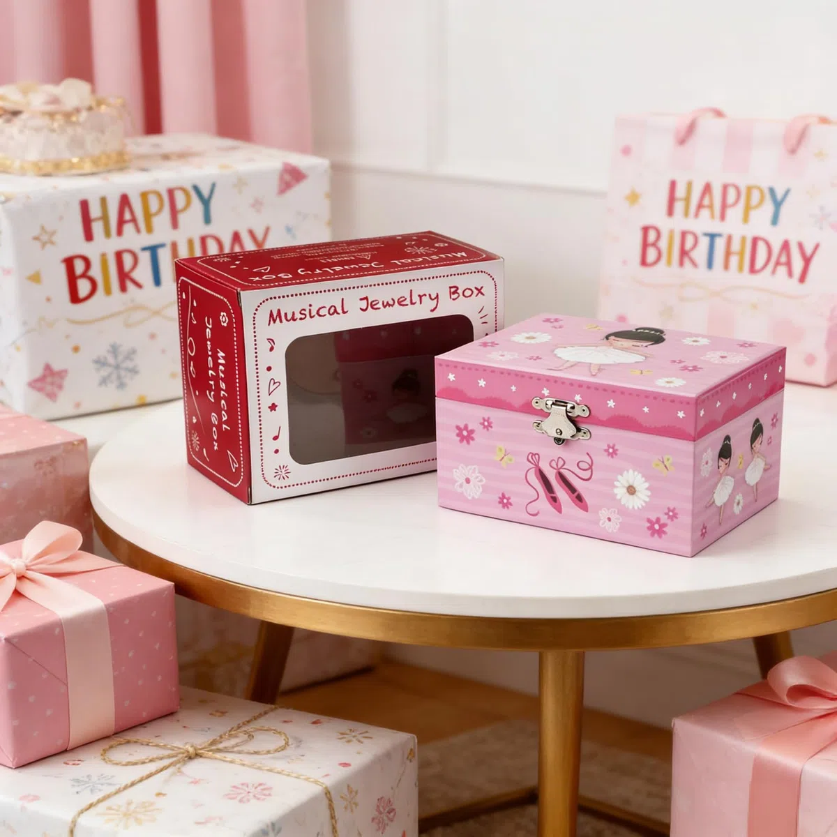 Carillon Portagioie Musicale Keepsake con Carillon Ballerina Girevole Custodia Gioiello per Ragazze