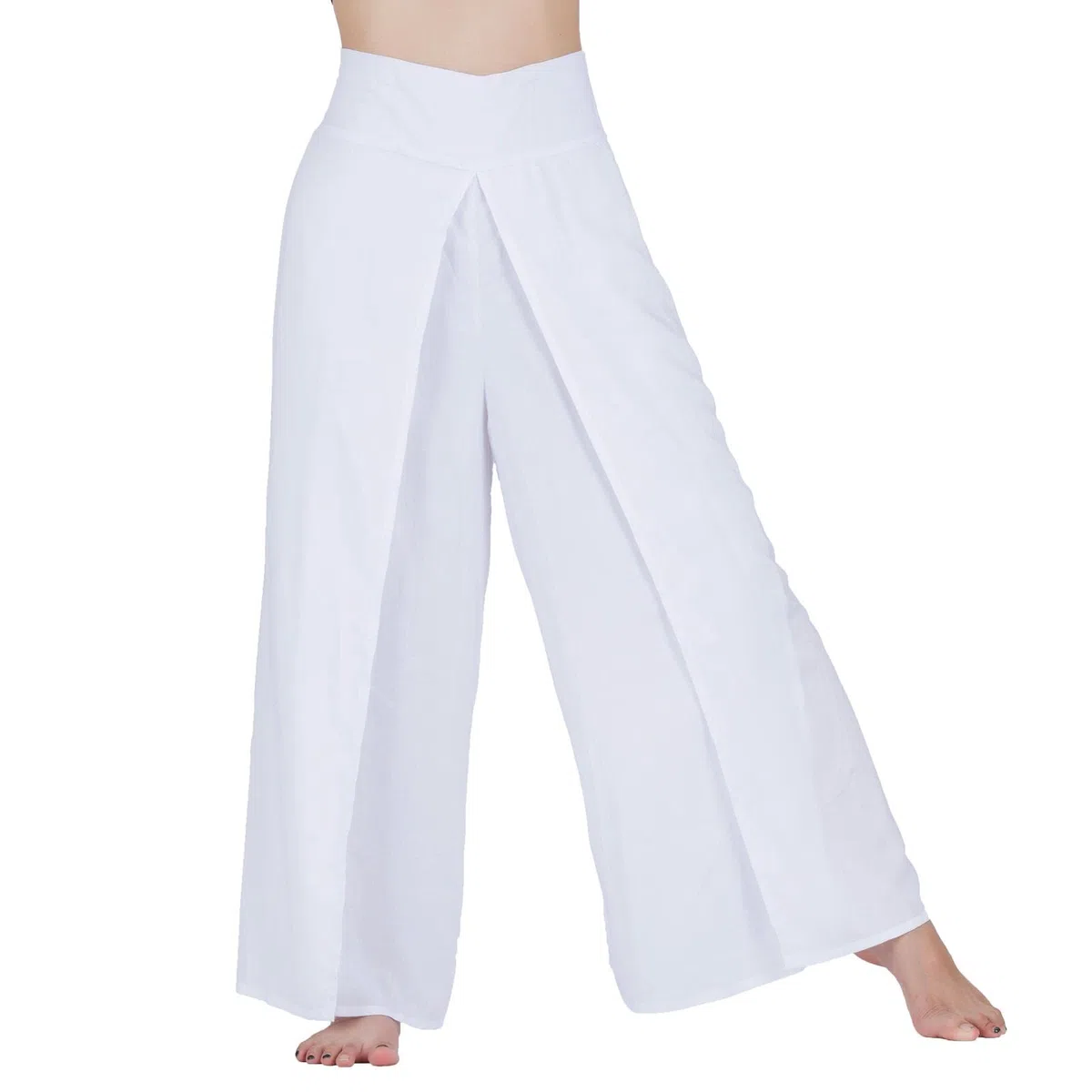 Lofbaz Palazzo con Gamba a Fessura per Donna Pantaloni Yoga maternità fluidi