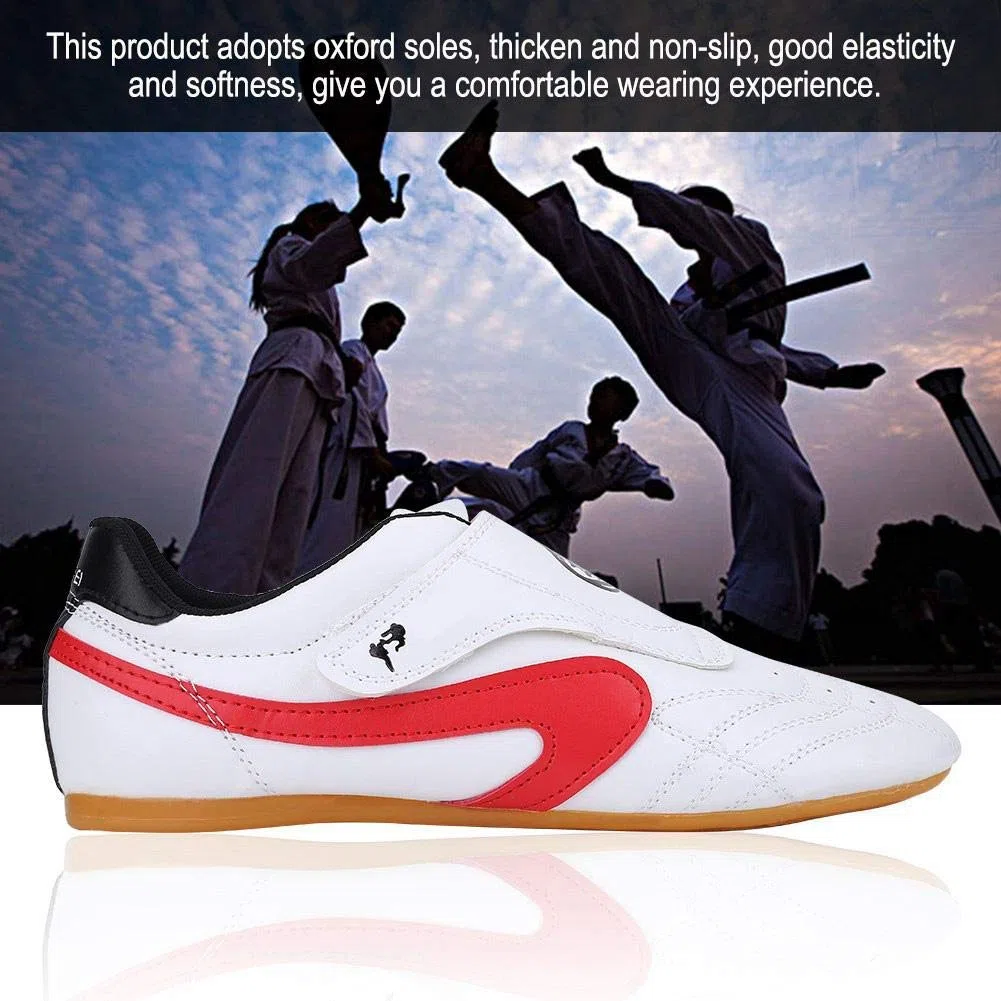 Dilwe Scarpe Taichi da Ginnastica Boxing Karate in Pelle PU per Unisex Adulto