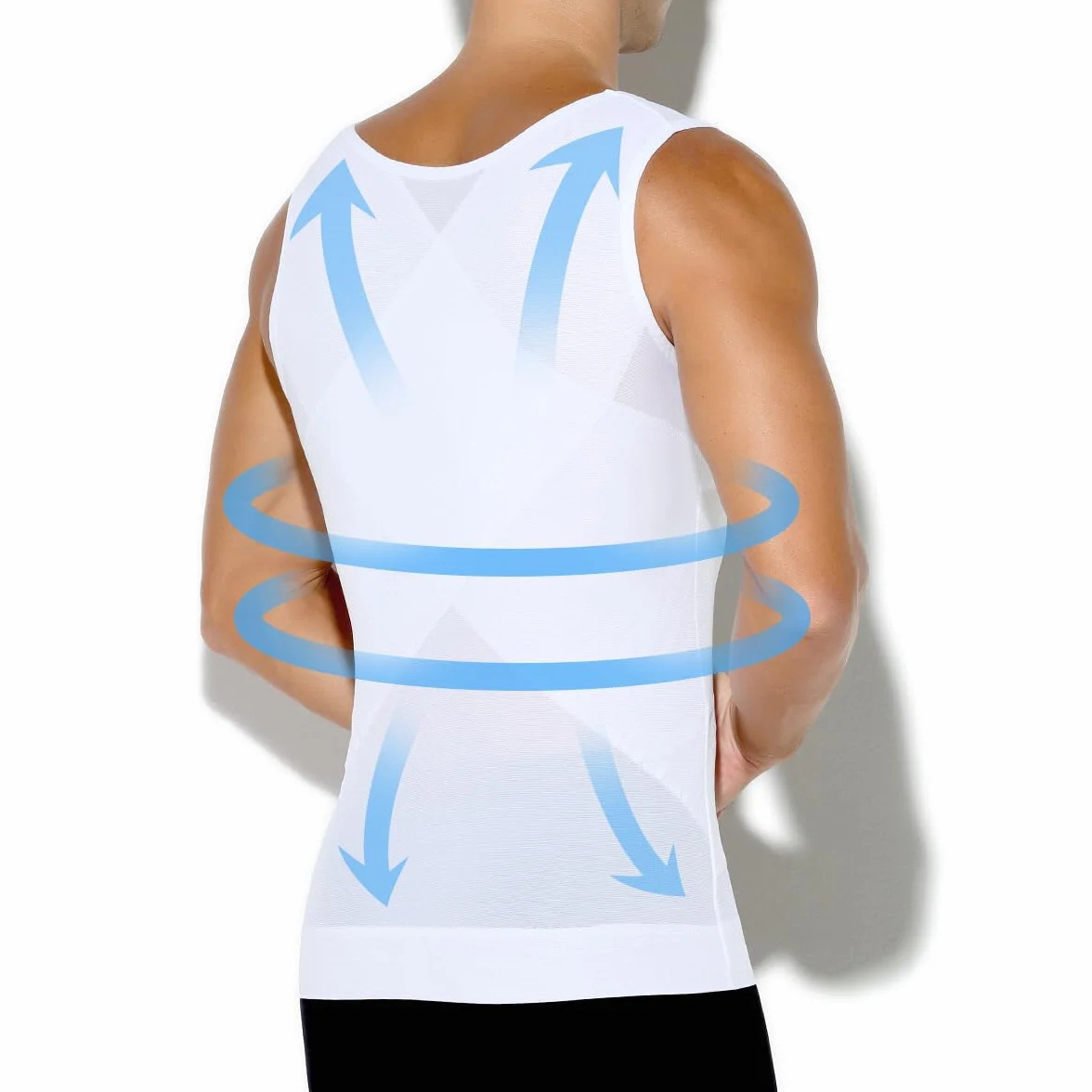 Casey Kevin Compressione Uomo Shapewear Canotta Contenitiva Snellente Intimo Modellante Dimagrante Fascia Pancia Sportivo Fitness Canottiera Canottiere Intimo Elasticizzato
