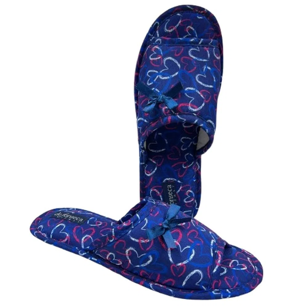 de fonseca Pantofole Donna cotone Punta Aperta Linea Ragazza Tela Cotone Primavera/Estate