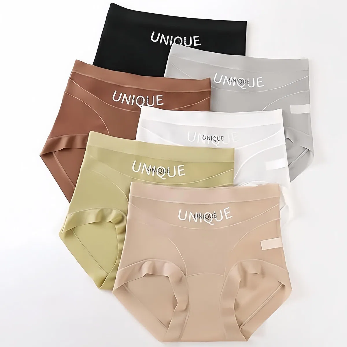 Unique Underwear Tummy Control, Women's High-Waisted Tummy Control Panties, Breathable Mesh | Seamless Ice Silk