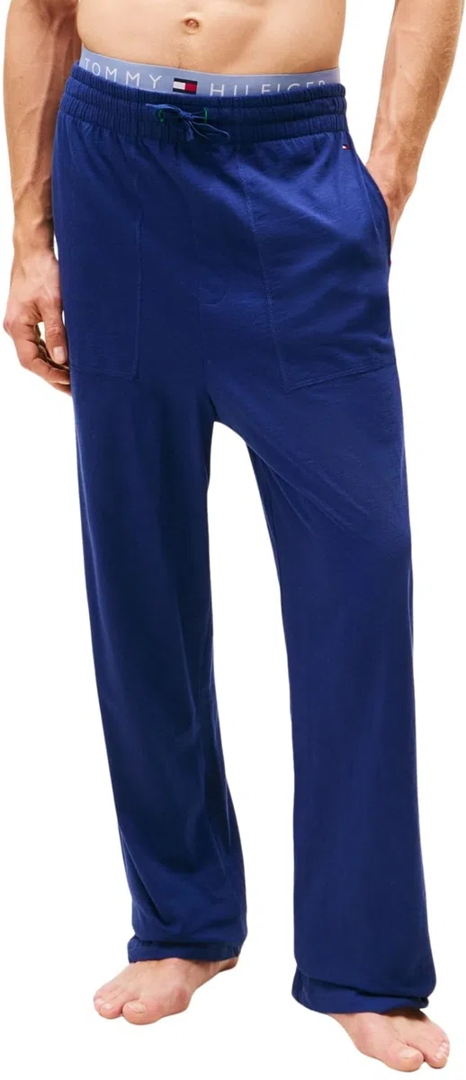 Tommy Hilfiger Uomo Pantaloni Pigiama Jersey Pj Pant Pantalone Lounge
