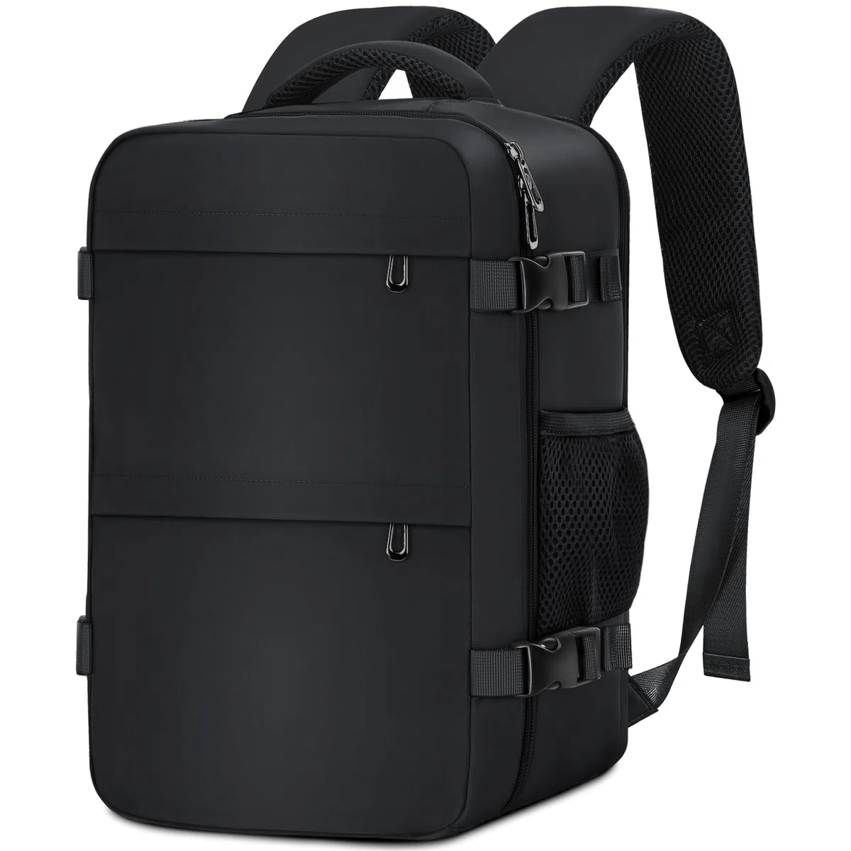 Zaino da Viaggio 24L 40x30x20 cm - Bagaglio a Mano Cabina per Ryanair, EasyJet - Zaino Porta PC 15,6", Leggero - Nero
