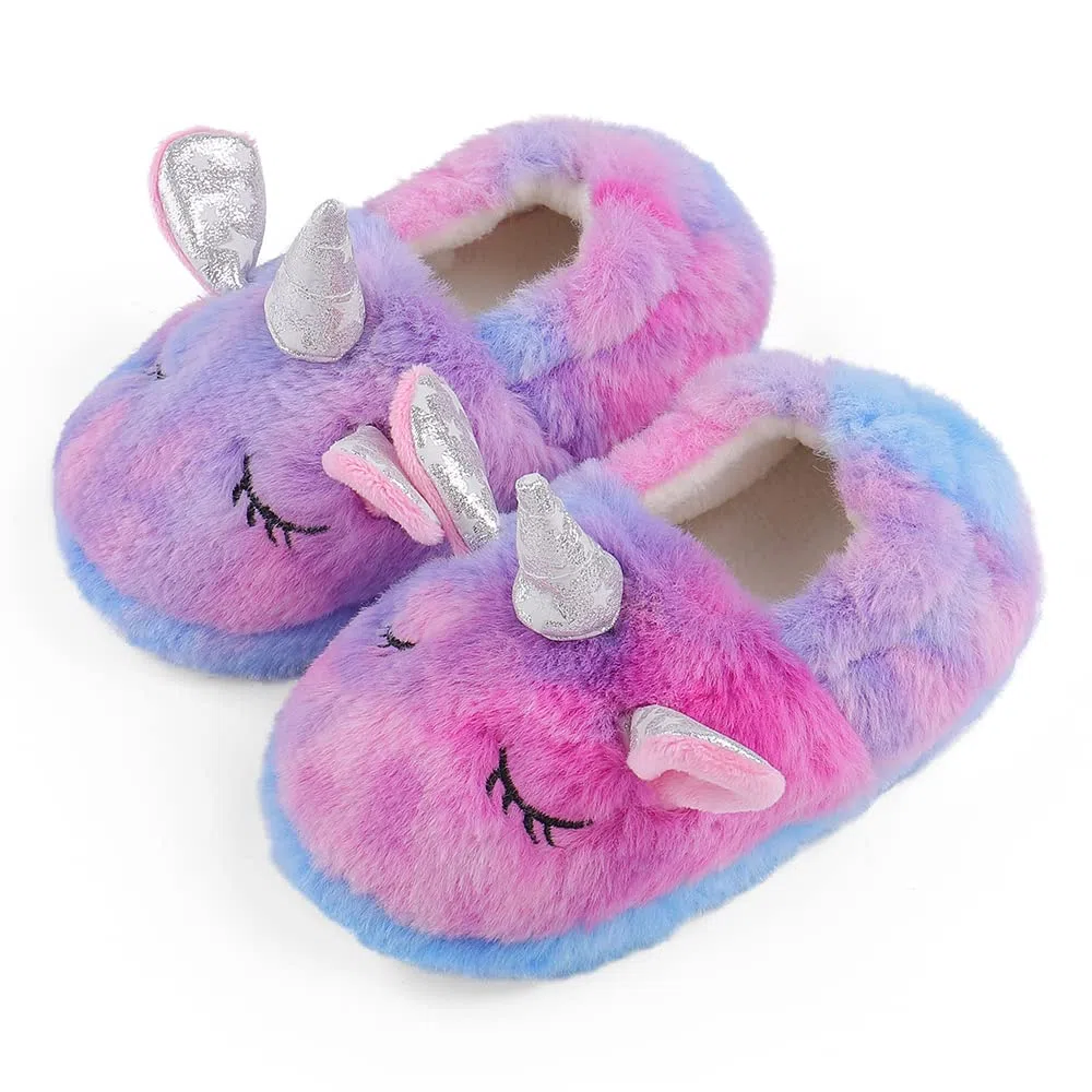 MASOCIO Pantofole per Bambini Peluche Animali Scarpe Ciabatte Chiuse da Casa Antiscivolo