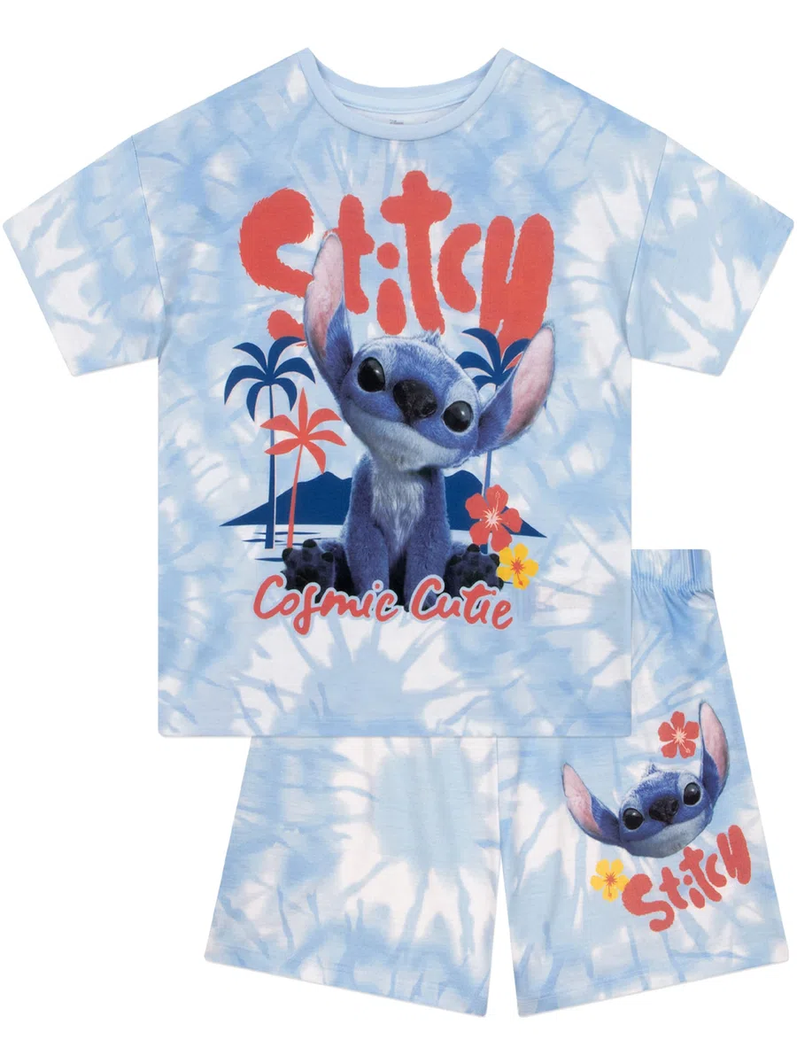 Disney Pigiama Bambina Lilo E Stitch, Pigiami Ragazza Manica Corta, Pigiama Stitch Bambina