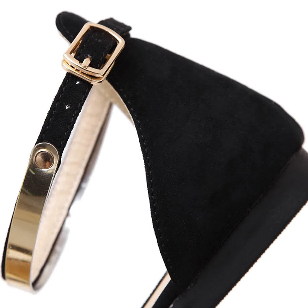 Donna Punta Velluto Ballerine Elegante D'Orsay Pumps Piatto Scarpe da Sera