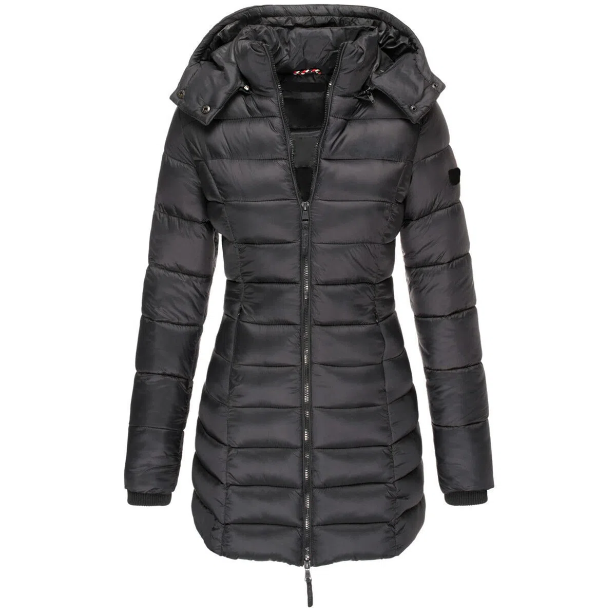 Earnmore Nuova Giacca Invernale Imbottita in Cotone da Donna, Giacca Imbottita Slim Aderente di Media Lunghezza da Donna, Giacca Imbottita in Caldo Piumino