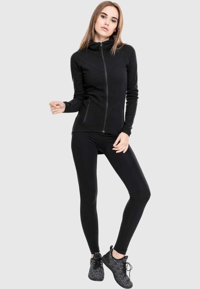 Urban Classics Damen Ladies Athletic Interlock Zip Hoody