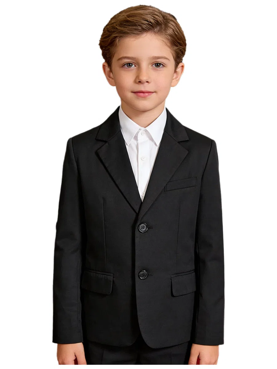 Giacca Ragazzi Blazer di Risvolti Uniforme da Natalizia Taglio Giacca Elegante Suit per Bambini Performance Carnevale Festa Matrimonio Blazer da Sfilata