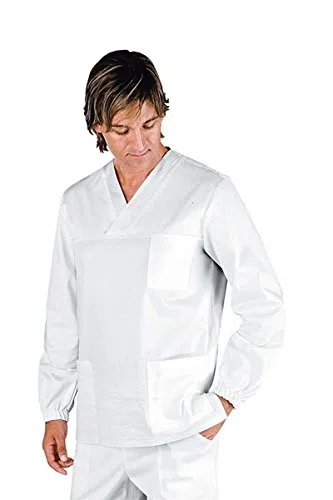 Casacca Collo A V Manica Lunga Unisex Isacco