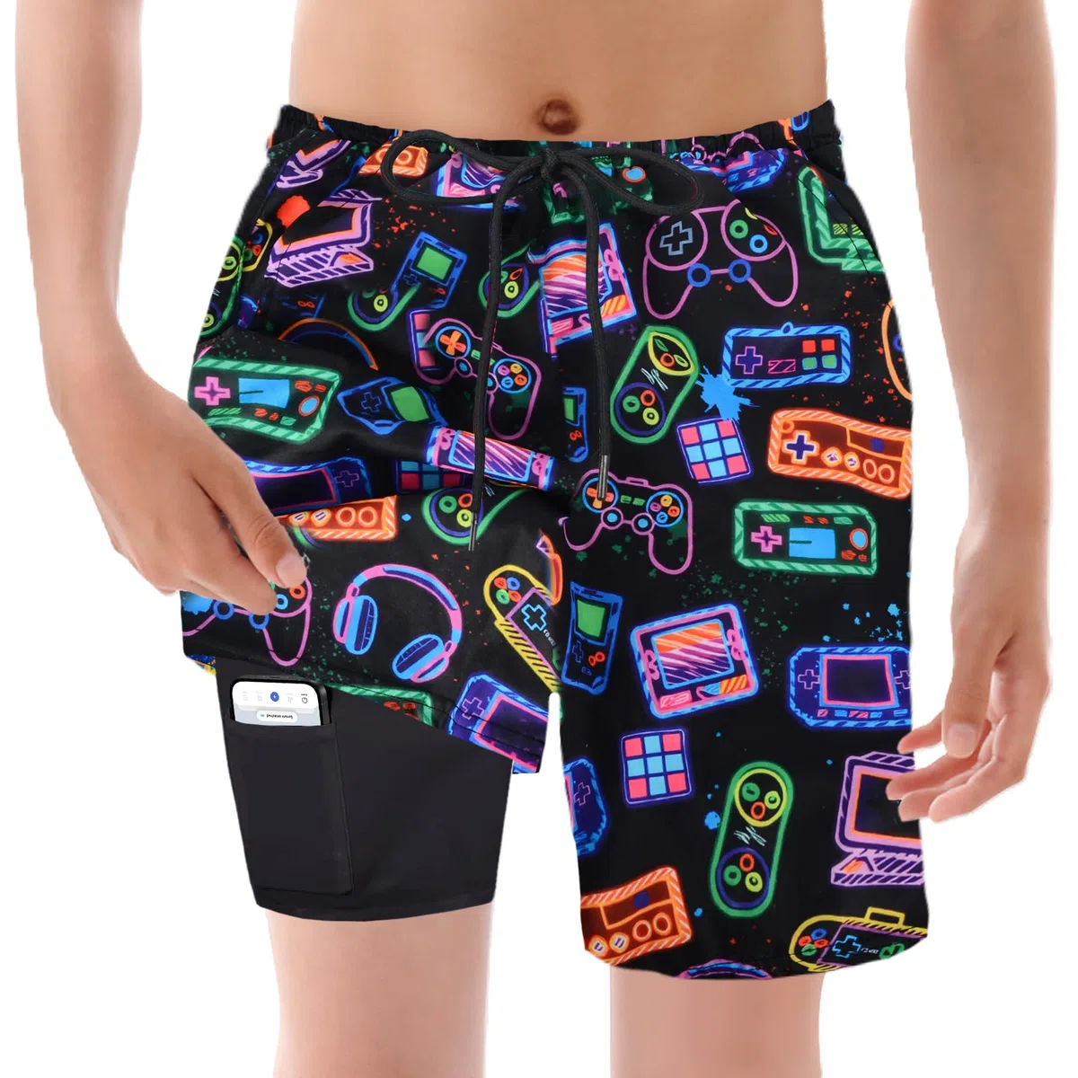 Pantaloncini da Bagno Bambino, Costume da Bagno per Surf sulla Spiaggia, Bambini a Compressione ad Asciugatura Rapida Corti per Nuoto, Surf, Immersioni, Eleganti Pantaloncini da Spiaggia