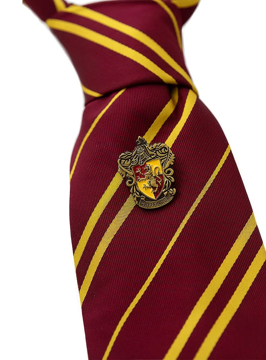 Funidelia Cravatta Ufficiale con pin Harry Potter per uomo e donna. Merchandising per regalare a Natale e Compleanni.