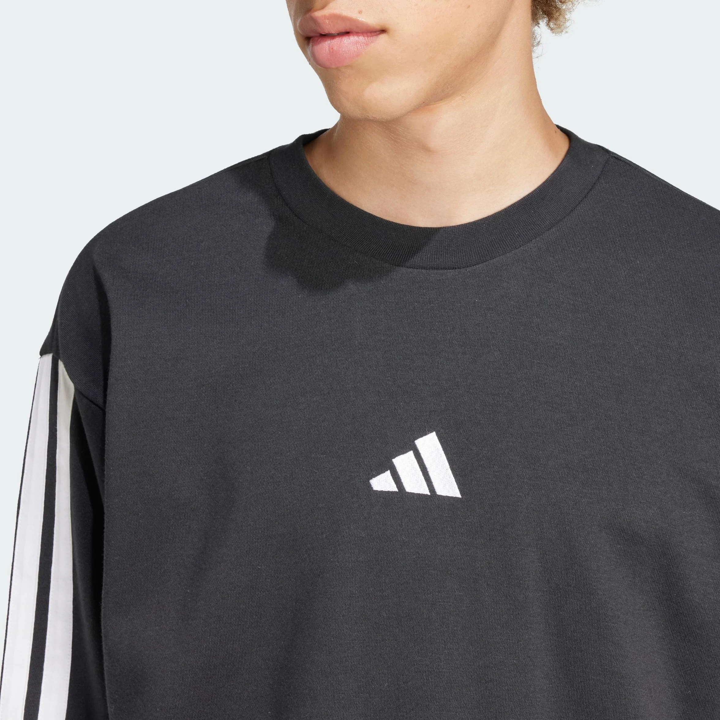 adidas Men Felpa Essentials 3-Stripes French Terry