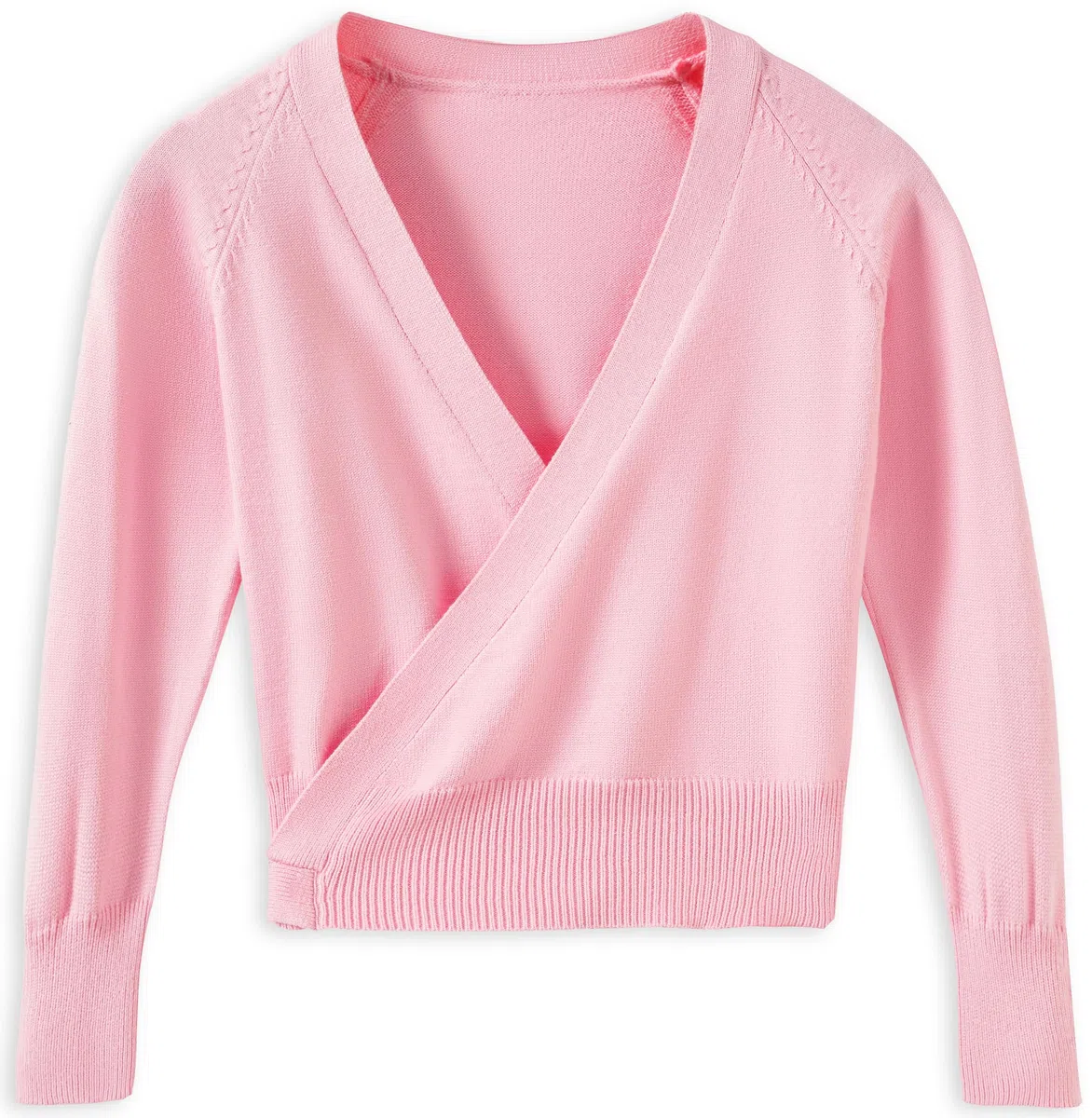 DANSHOW Top avvolgenti per Danza Classica per Ragazze Cardigan da Ballo per Bambini,Maglione Danza Interno in Velluto
