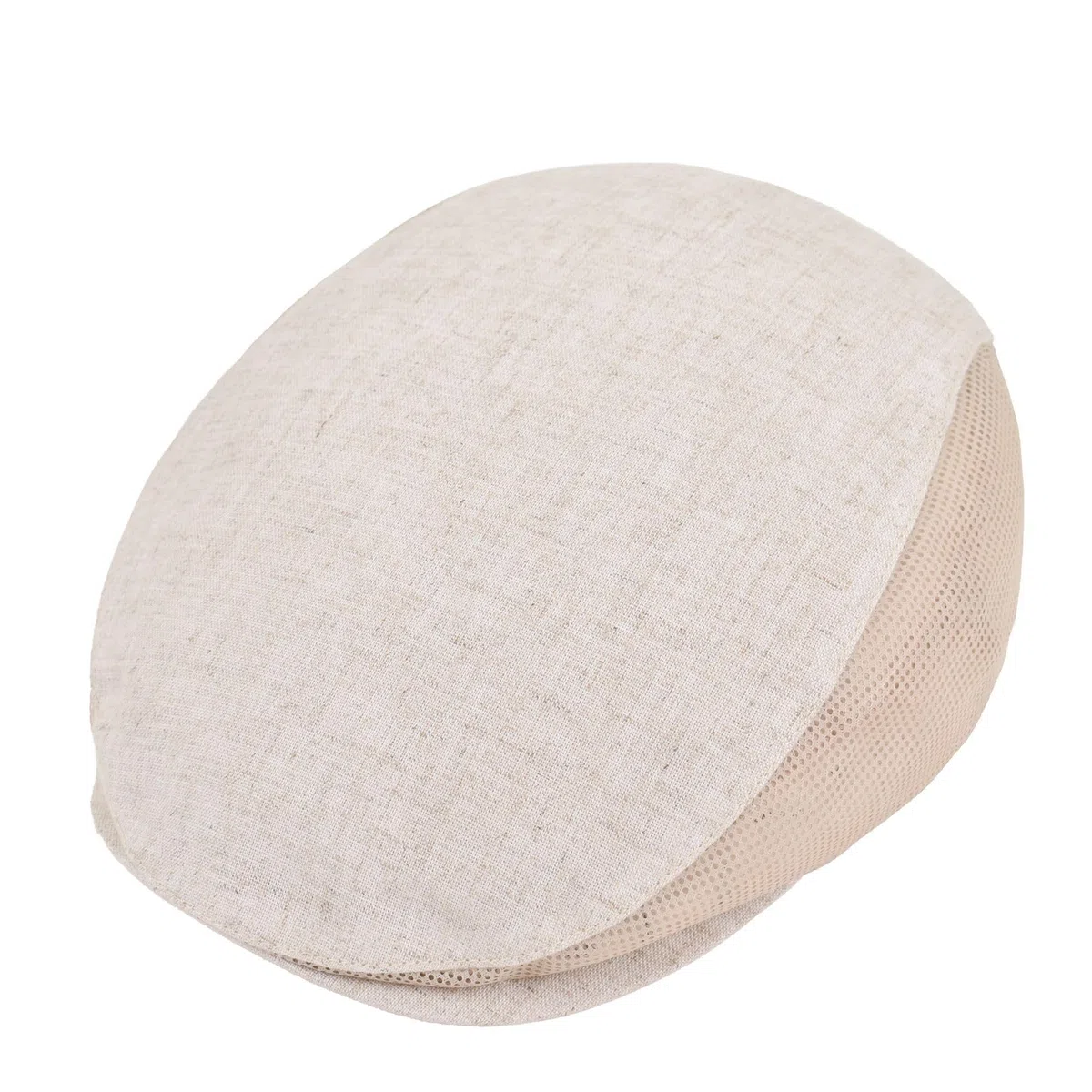 Melegari Berretto Piatto Sempione | Lino-Cotone | finestrato Rete Traspirante Laterale | Tascabile | Primavera Estate | Made in Italy