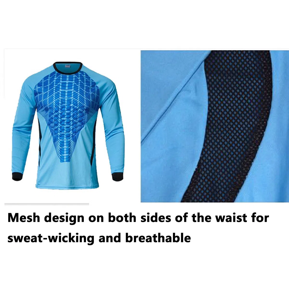 Set da Portiere PRO Jersey, Top Imbottito in Schiuma e Pantaloni protettivi, Uniforme da Portiere di Calcio con Protezione in Spugna for Uomini e Ragazzi(Green(Long Sleeves+Pants),XL)