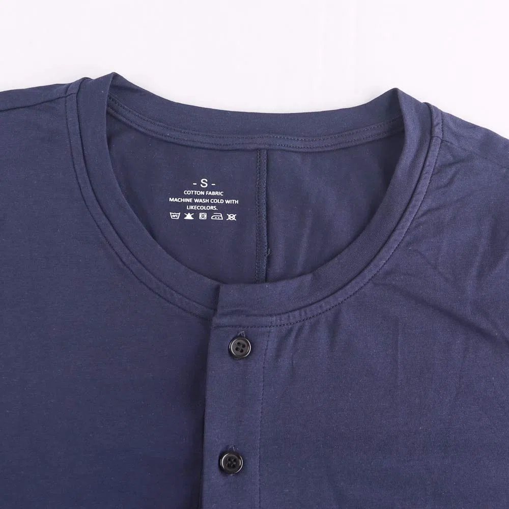 Muscle Alive Uomo Tuta Intera da Maniche Corte Uomo in Tutina Henley in Cotone Elasticizzato Super Confortevole