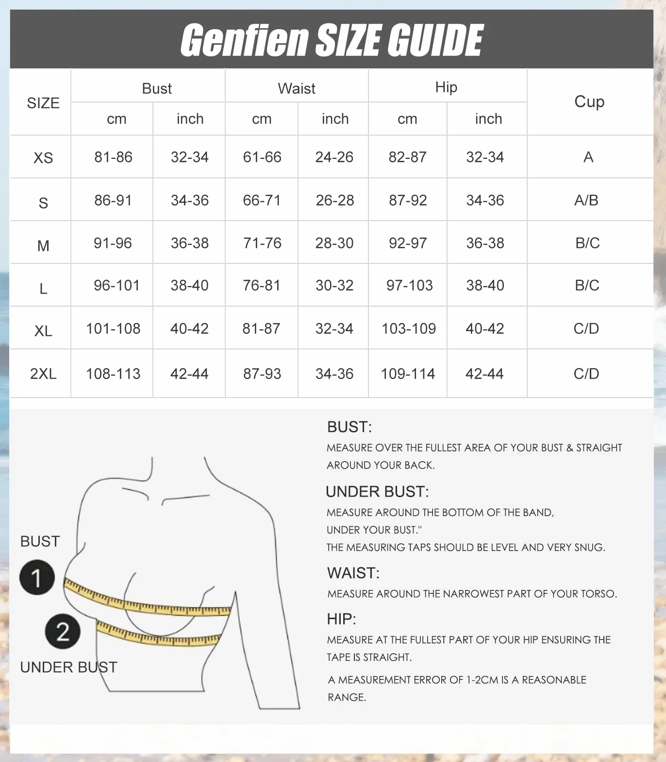 Genfien Costume da Bagno Donna Due Pezzi Bikini Set Halter Costumi da Mare Reggiseno Bikini Top Triangolo Tanga Abiti da Spiaggia Brasiliano Beachwear Swimwear