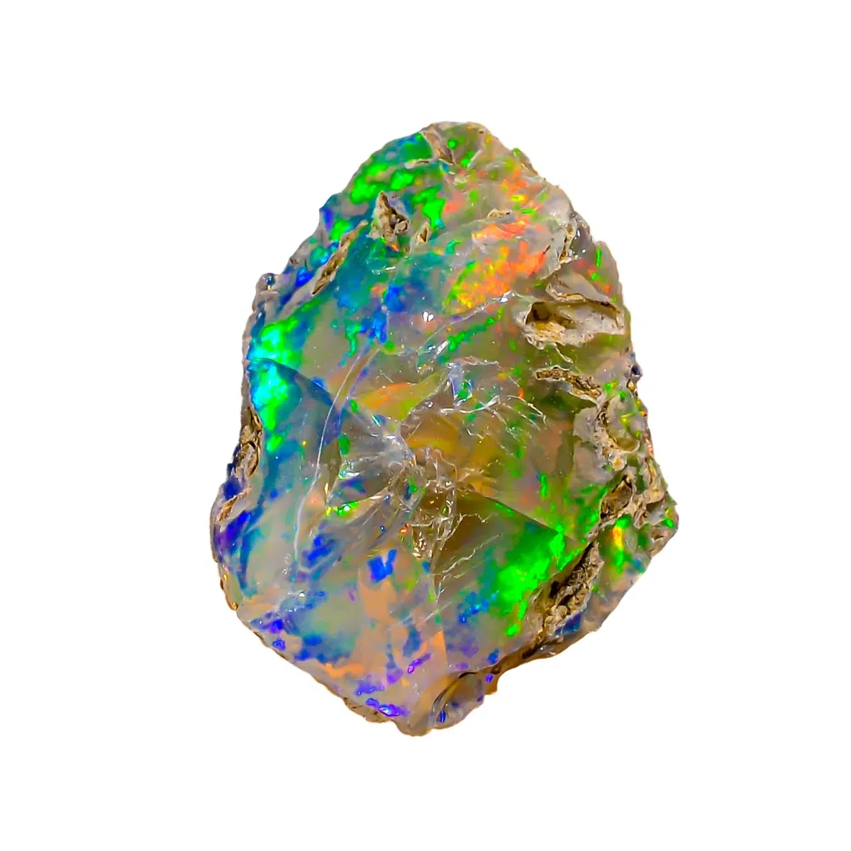 Natural Ethiopian Opal Rough Gems – AAA Quality Stone | Jumbo Fire Ethiopian Raw Crystal Rock Gemstone for Jewelry Making & Wire Wrapping