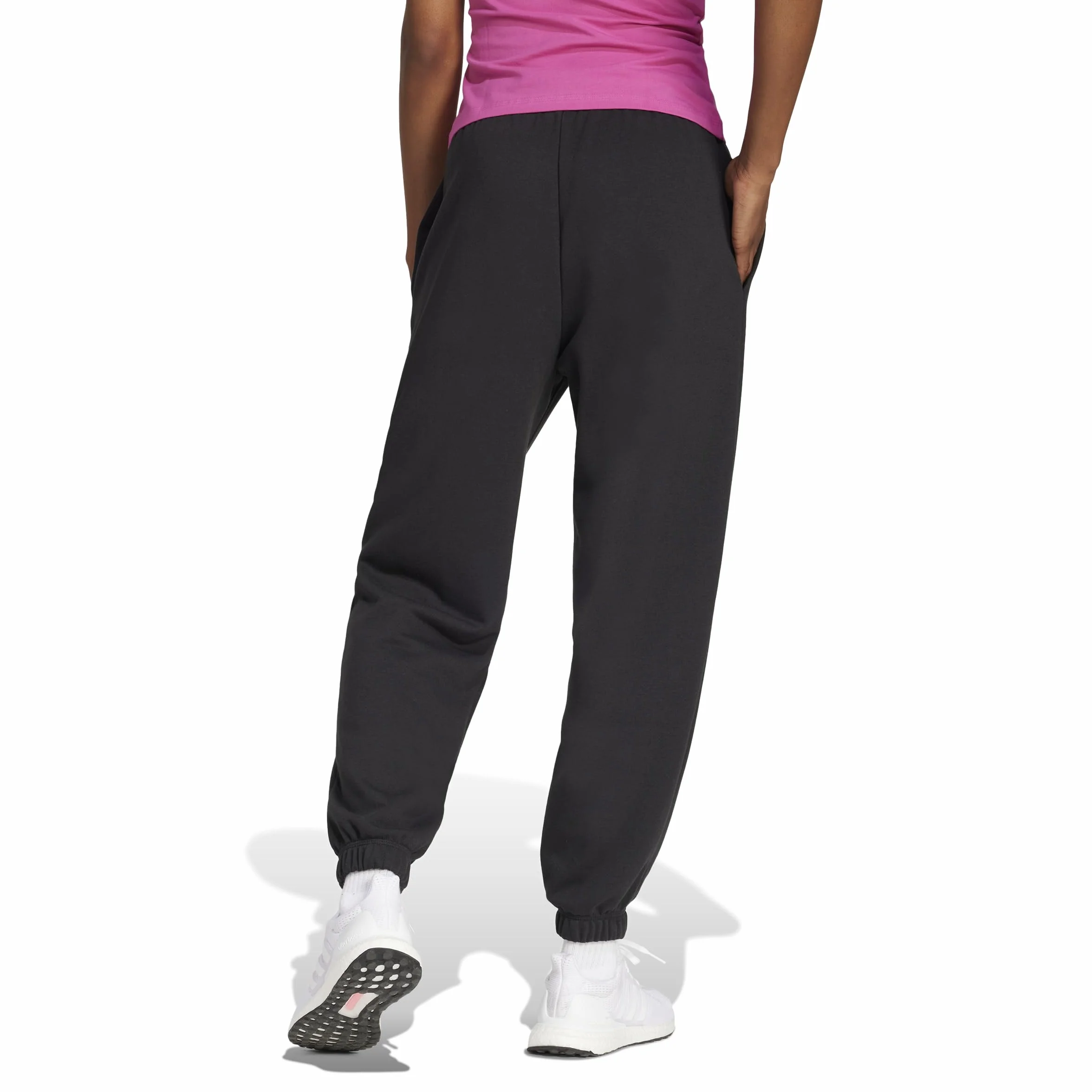 adidas Women Pantaloni Essentials Linear French Terry Cuffed