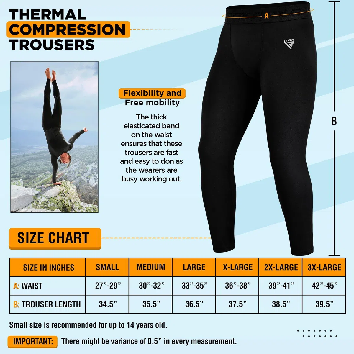 RDX MMA Pantaloni a Compressione, Sport Quick Dry Corsa Lunga Comodo Perfetto per Allenamento Atletico, Fitness, Ciclismo, Yoga, Basket, attività all'aperto, Esercizio di Palestra in Casa