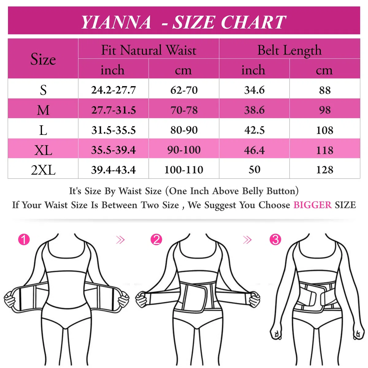 YIANNA Donna Fascia Addominale Dimagrante Corsetto Regolabile Snellente Cintura Pancia Piatta Sport Waist Trainer