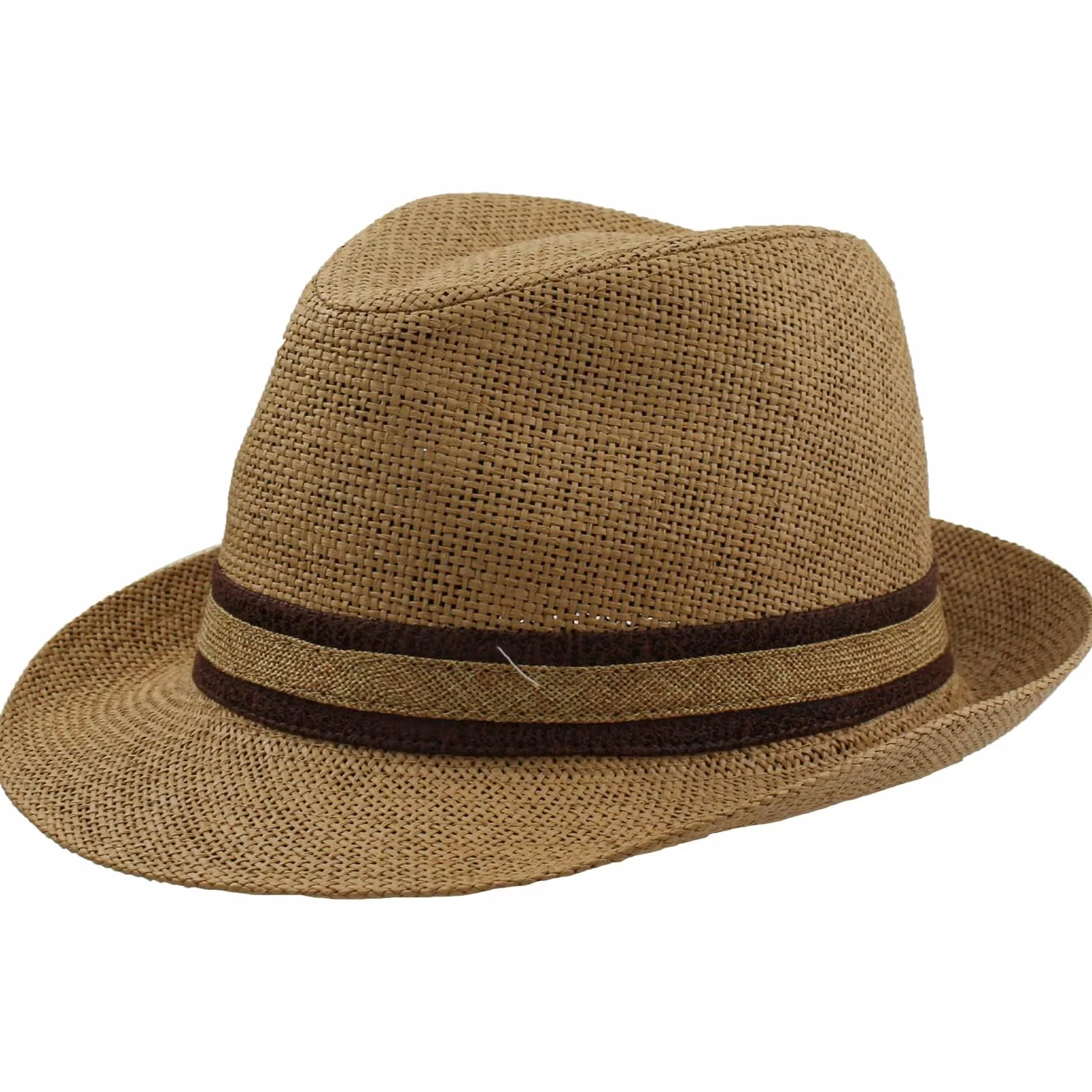 Cappello Paglia Uomo Donna Fedora Borsalino Trilby Berretto Panama Estate Spiaggia ala Corta Moda Unisex