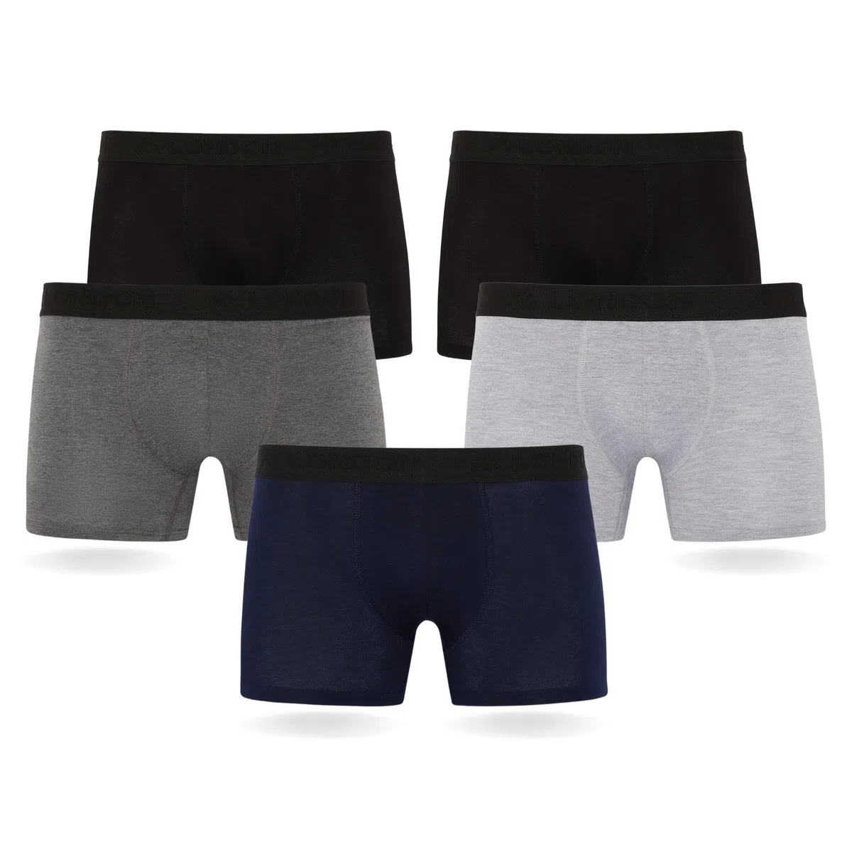 FM London Confezione da 5, Boxer da Uomo con Tecnologia HyFresh di Protezione dagli odori - Biancheria Intima da Uomo Traspirante Adatta a Tutte Le Occasioni