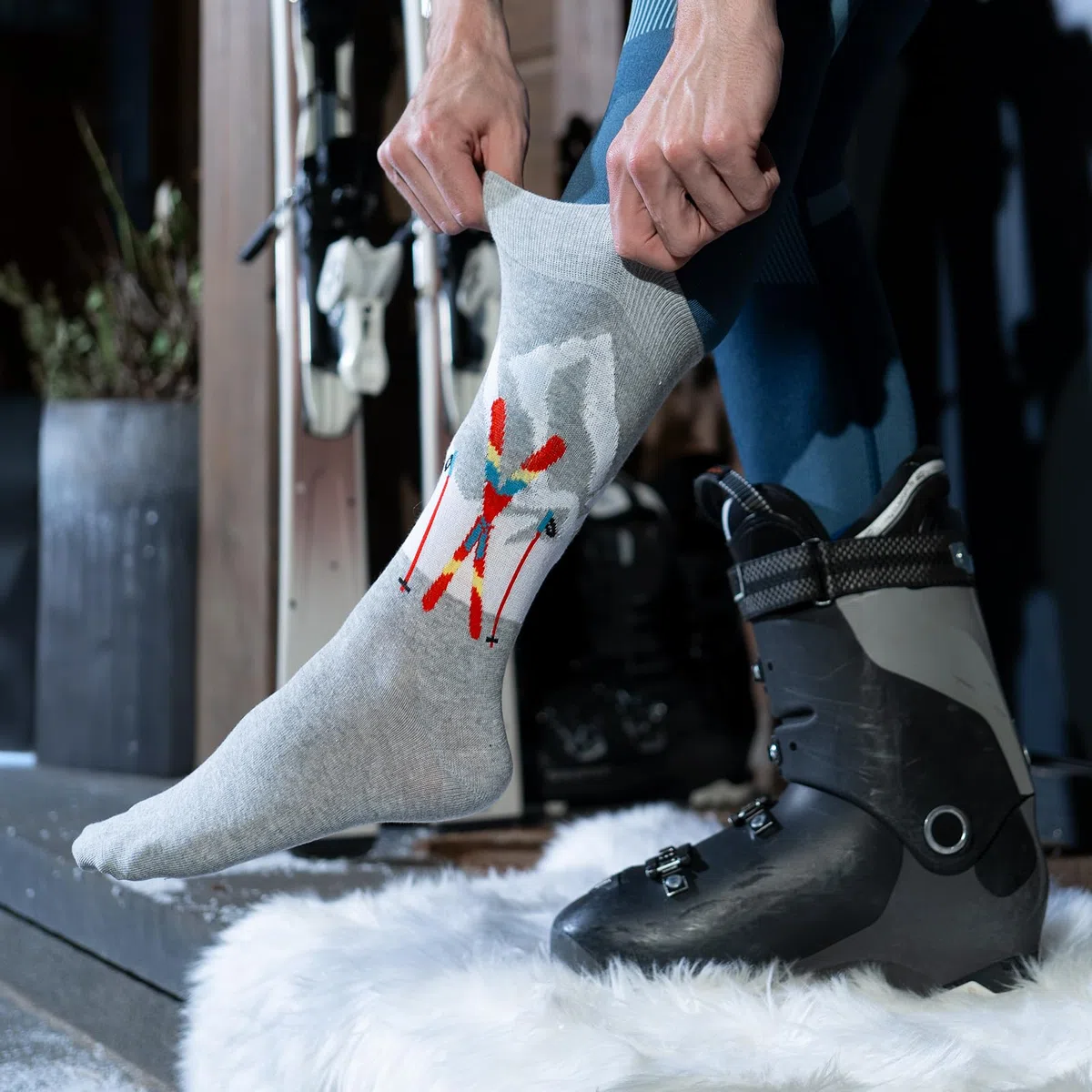 soxo Invernali Calzini Da Sci Donna Cotone Idee Regalo Uomo Caldi Calze Regali Divertenti 2 Taglie 3-5 Paia