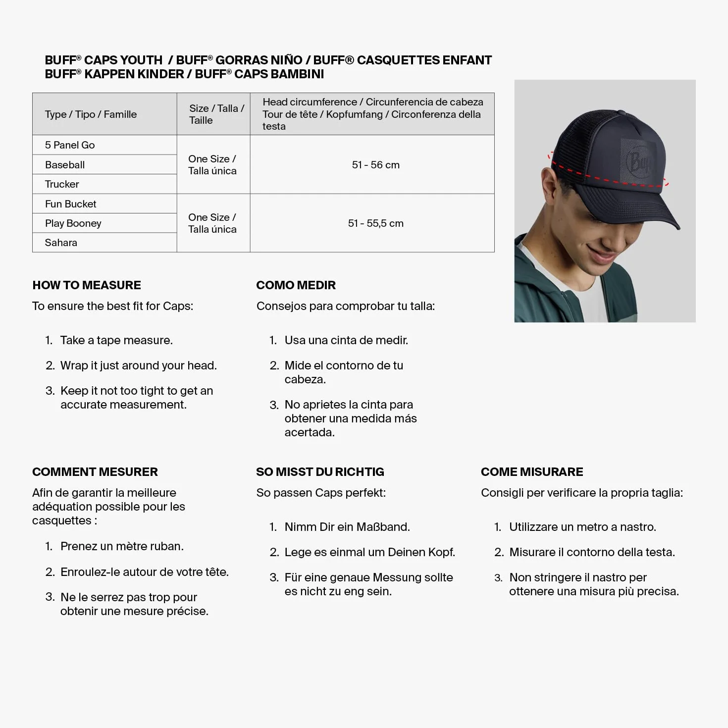 Buff®| Cappello Trucker Regolabile, Confortevole, Traspirante, qualità, Moderno, Outdoor Uomo Donna