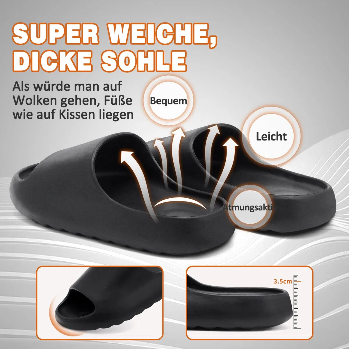 Ciabatte Uomo Donna Estive Mare Pantofole Cozy Slides Casa Foam Slide Piscina Scarpe Nuvola Slippers Gomma Sliders Estivi Sandali