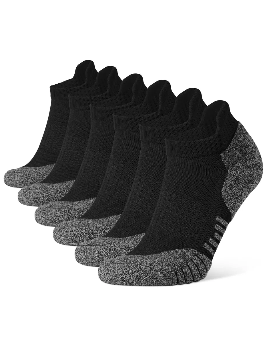CLOSEMATE 6 Paia Calze Corte Calzini Sportive Uomo Donna Traspirante Cotonee in Spugna Corsa Crossfit