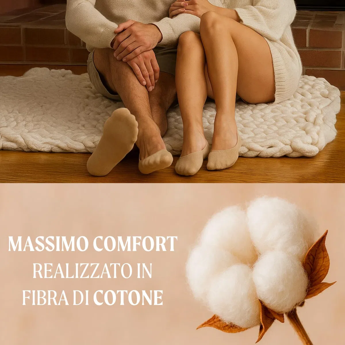 CALZITALY PACK 6-12 Paia Calzini Fantasmini Corti in Cotone, Salvapiedi Unisex, Calzini Invisibili Uomo Donna | Made in Italy