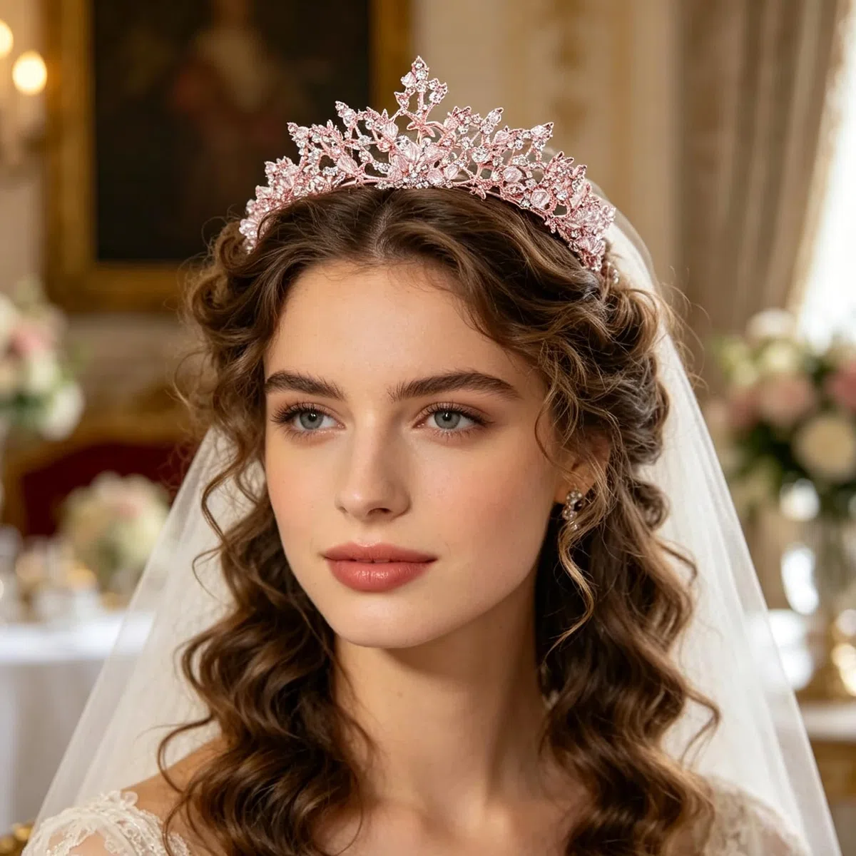 Tiara di cristallo per sposa, principessa, diadema nuziale, per matrimoni, balli di fine anno, feste di compleanno