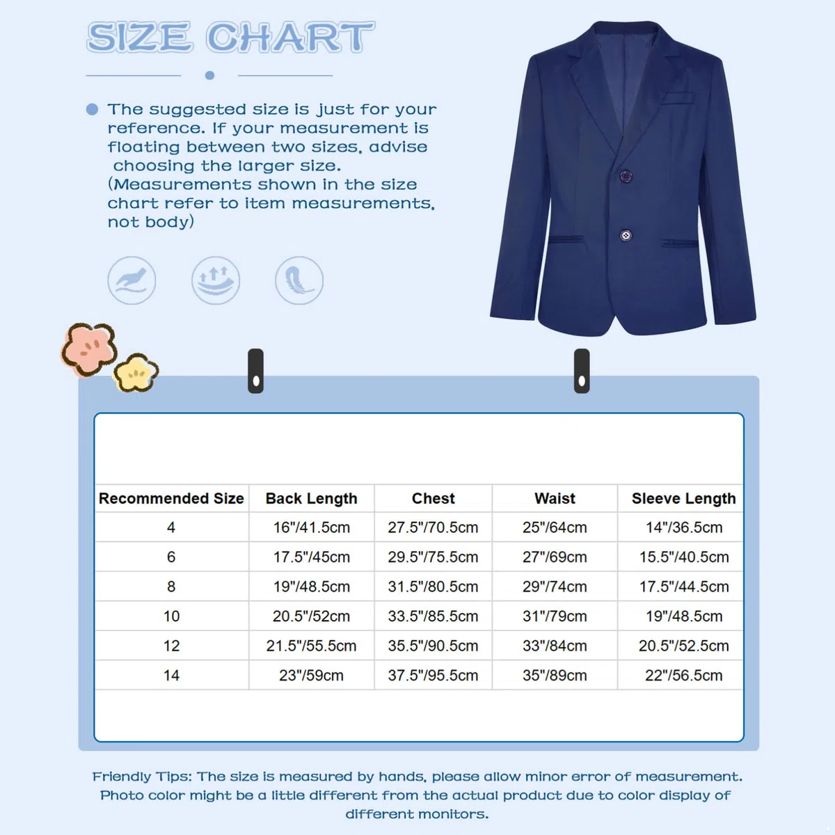 dPois Giacca Elegante Bambino Ragazzo Unisex Blazer Slim Fit Giacca Casuale Smoking Tuxedo Maniche Lunghe Slim Fit Capispalla Capotto da Cerimonia Battesimo, 4-14 Anni