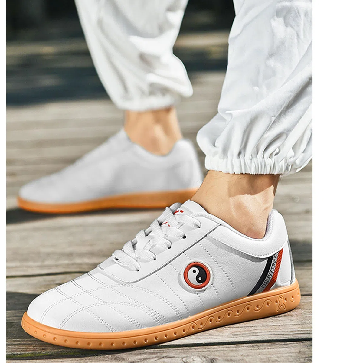 Tai Chi Wu Shu Kung Fu Scarpe,Scarpe Taekwondo Pelle,Scarpe da Taekwondo Sport Boxe,Scarpe da Karate Kung Fu,Bambini,Uomo Donna,Unisex,Traspirante,Antiscivolo,Leggere,per Wushu Yoga