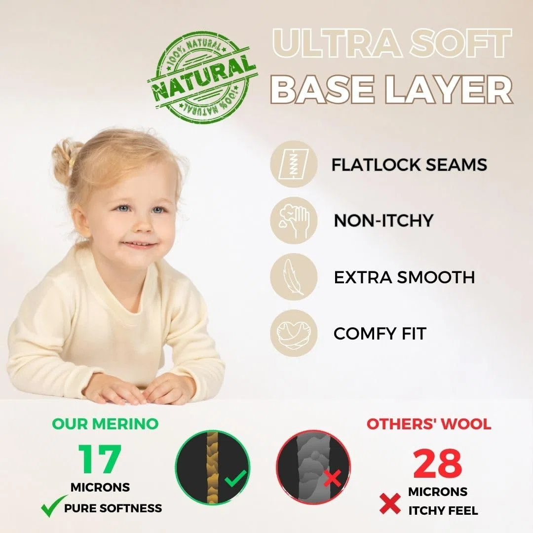 menique - Felpa unisex a maniche lunghe, per ragazze e ragazzi, in tessuto merino biologico