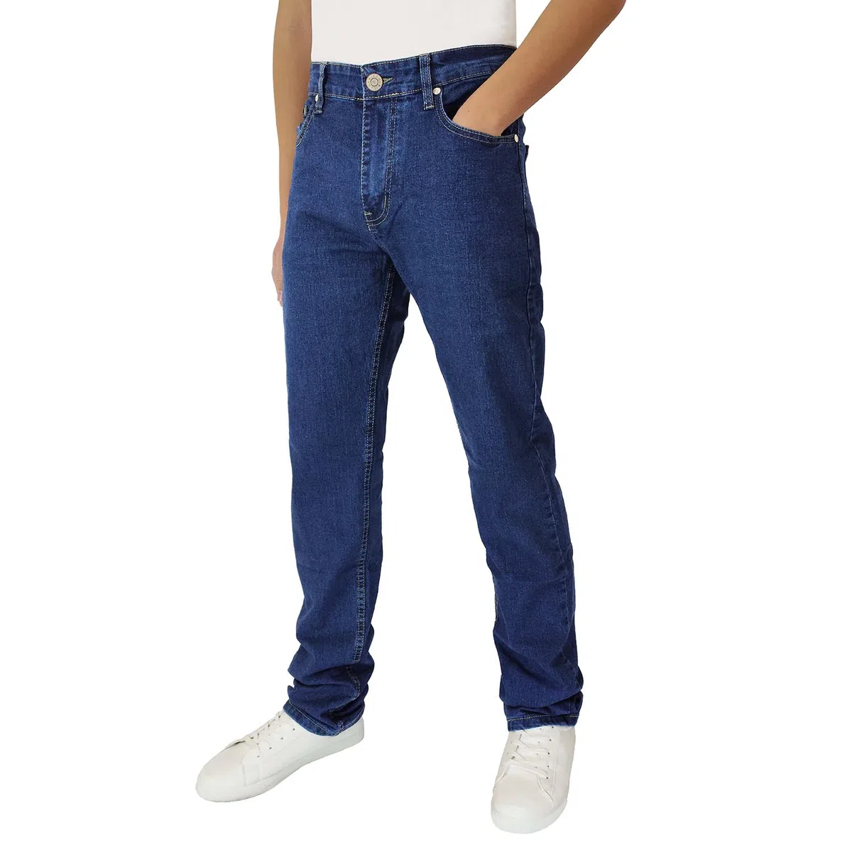 Mastino Jeans Uomo Regular Fit – Denim Stretch 5 Tasche, Vita Alta, Gamba Dritta, Comfort & Stile