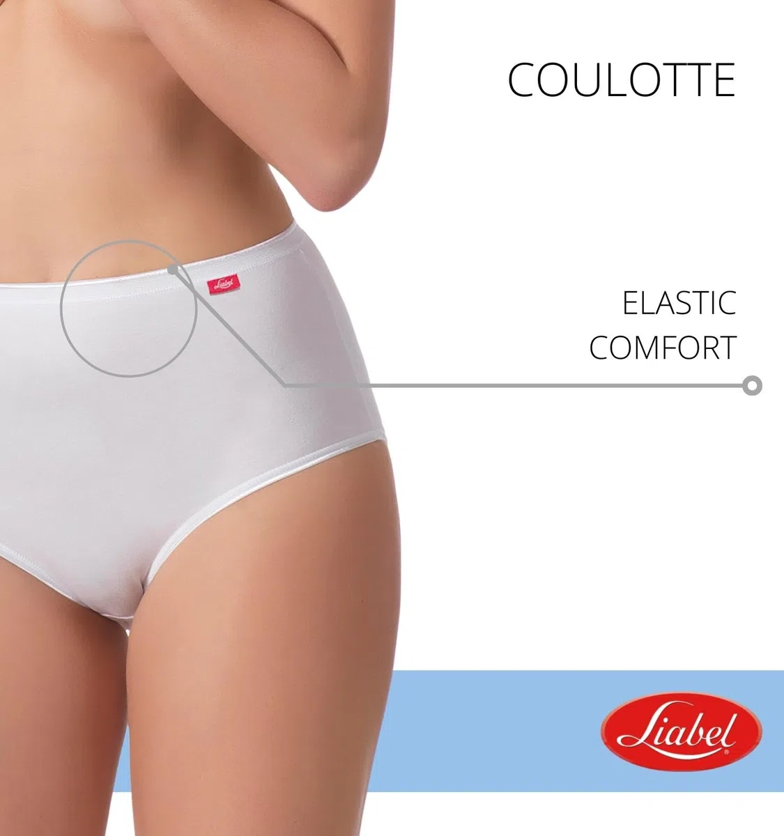 Intimitaly Liabel - (Pacco da 6) Mutande da Donna in Cotone Vita Alta - Slip Donna Cotone Colori Nero o Bianche - Culotte da Donna - D55