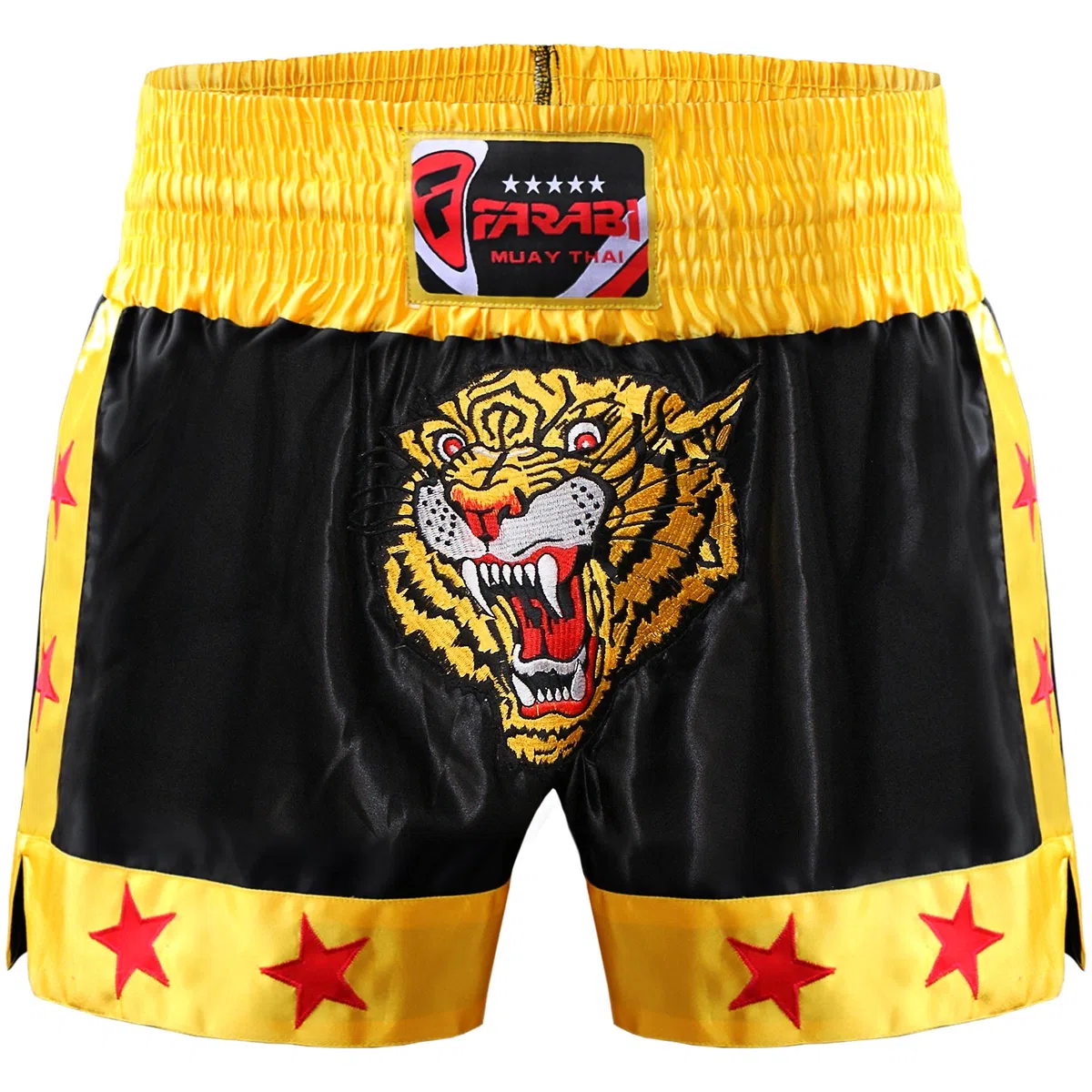 Farabi Sports Muay Thai Shorts - Pantaloncini da Boxe per MMA, Kickboxing, Allenamento, Combattimento in Gabbia, Esercizio Fisico, Fitness alle Prese, Corsa e Arti Marziali