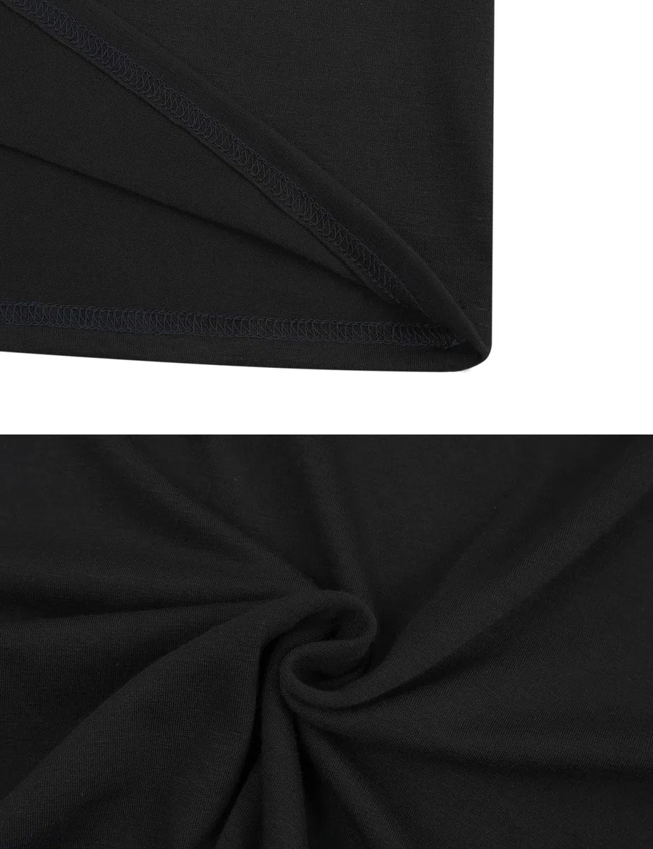 Enjoyoself Uomo Maglie Pigiama in Cotone Camicie Lunghe da Notte Pigiama Comoda Maniche Corte